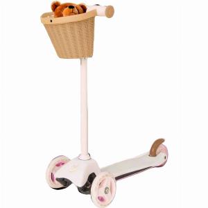 EVO Mini Cruiser Scooter With Basket  Pink