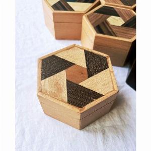 Get 12 Discount on Hex Woodwork Box  Design 5 Today