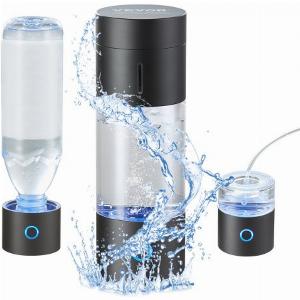 VEVOR Hydrogen Water Bottle Generator 230 ml 2296 g Capacity Portable Hydrogen Water Maker SPE Technology Hydrogen Rich Water Ionizer Machine with Nasal Inhalation Tube and SelfCleaning