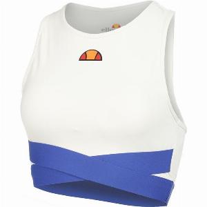 Maillot de course Ellesse Chroma Crop pour femmes  Blanc 1695