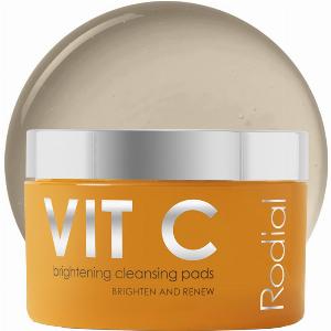 Rodial Vit C Brightening Cleansing Pads  50 pcs  Transforms Dull Skin  Tightens Pores  Smooths amp Exfoliates
