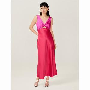 Enjoy 30 Discount on the Maggy Dress in Pink and Red