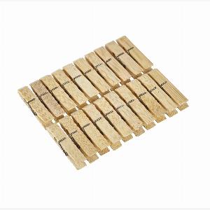 Bamboo Clothes Pegs  Biodegradable  Vegan  20 Pack