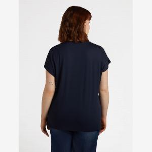 Fiorella Rubino  Tshirt con ricamo stile bandana Donna Blu Taglia M 5254 IT