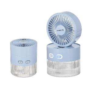 Ventilatore portatile azzurro con nebulizzatore ora a 894 40