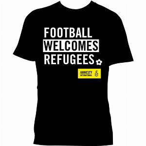 Enjoy 25 Discount on Amnesty Football TShirt Welcome Design
