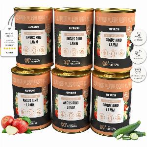 Angus Rind Lamm Nassfutter für Adult Hunde 6 x 400g