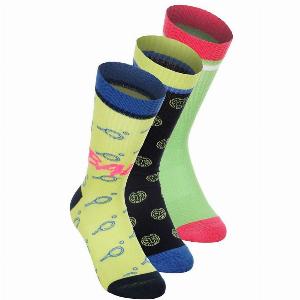 BIDI BADU Bold Bro I Crew Printed Move Chaussettes De Tennis  Multicouleur