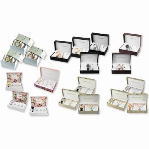 SchmuckSet Armbanduhr mit 3 Ketten  Gold
