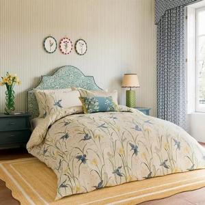 Sanderson Duvet cover Kingfisher  Iris Duvet Cover Set  QCSKGHA2AZU