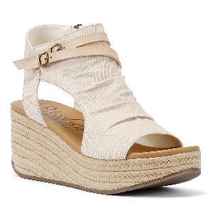 Blowfish Malibu Lacey Womens Bone Denim Sandals now 39 save 35