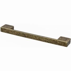Dimora  D Shaped Kitchen Cabinet Pull Handle  Antique Brass