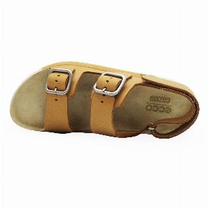 Ecco Cozmo 206903 Nubuck Leather Womens Slingbacks Sandals  Lion  SizeUK 555