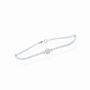 Three Stone Lab Grown Diamond Bracelet  14 ct tw10K White Gold