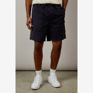 Mens Navy Drawstring Chino Shorts