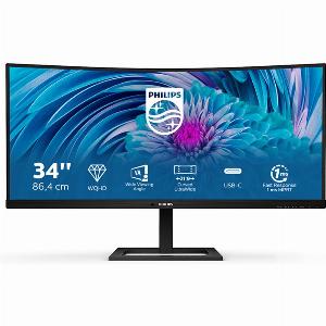 34 WQHD 100Hz Curved Monitor  Philips 346E2CUAE  Flickerfree  AMD FreeSync Premium  LowBlue Mode  MultiView