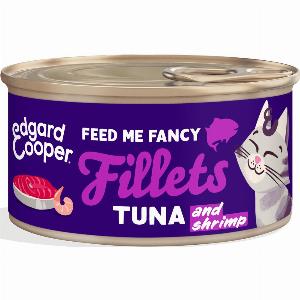 EDGARD  COOPER Cat Tuna and Shrimp Fillets Complementary Food  Size 70g