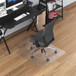 HOMCOM Tapis chaise de bureau 90 x 120 cm antidérapant tapis de sol bureau résistant aux rayures transparent