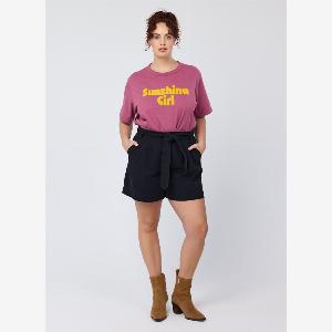 Joanie Clothing Lenny High Waist Shorts  Black US 18