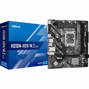 Asrock h610mhdvm2 r20 intel h610 lga 1700 micro atx