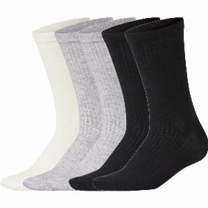 esmara Lot de 5 paires de chaussettes femme crèmegrisnoir 3942