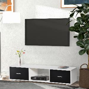 Occasione Sconto 24 su Mobile TV HOMCOM per TV fino a 60  BiancoNero