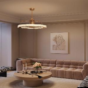 Modern Reversible 3Blade Metal Ceiling Fan Light with Remote Control
