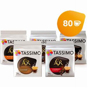 Pack de 5 dosettes Tassimo  Café Espresso en assortiment
