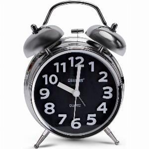 Get 27 off a classic black twin bell alarm clock with a night light feature