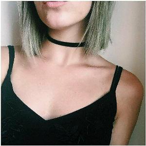 Save 15 on Black Velvet Choker Necklace  Dress Jewellery Light Blue