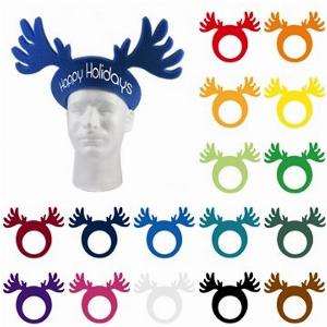 100 Customized Reindeer Antler Pullover Visor  Holiday