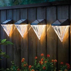 SolarZaunleuchten Diamant 4erSet Gainsborough