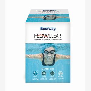 Kit per trattamento chimico per acqua piscina