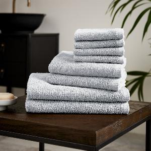 Catherine Lansfield Quick Dry Bale of Eight Towels White