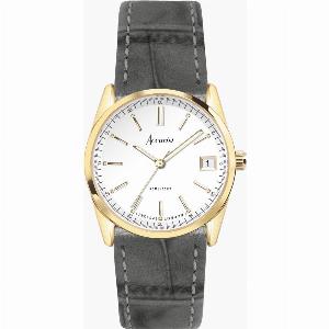 20 Discount on Accurist Everyday Ladies Watch Gold Case Grey Strap