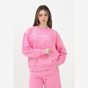 DSQUARED2 Felpa girocollo rosa per donna ragazze e bambine con stampa logo