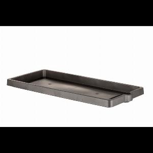 Soucoupe jardinière rectangle Legno en plastique  L 75 x l 335 cm  Gris anthracite