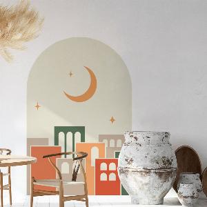 Papier peint autocollant ville sous la lune