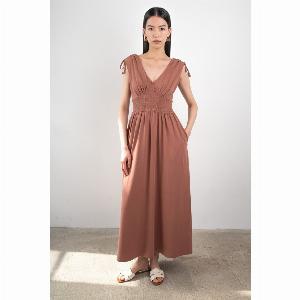 Katia Shirred Tie Shoulder Dress Now 3750 Was 45 Save 17