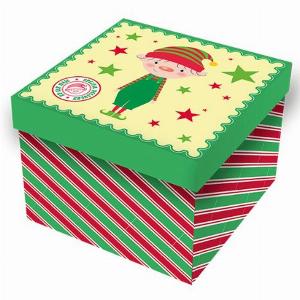 Christmas Square Gift Box 16cm x 16cm Assorted Styles