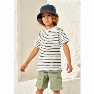 Boys Striped TShirt  Angel  Rocket Ages 34 Now 7 Was 14