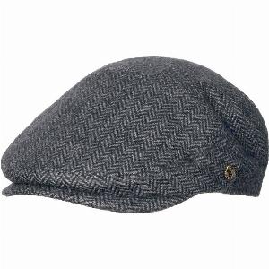 Herringbone Schiebermütze Pesaro Hooligan grau XL