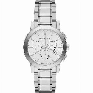 Burberry BU9750 City Chronograph Silver Dial Stainless Steel Womens Watch