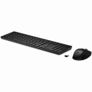 Hp 650 kit tastiera e mouse wireless 20 tasti personalizzati e tastiera con 6 di inclinazione nero