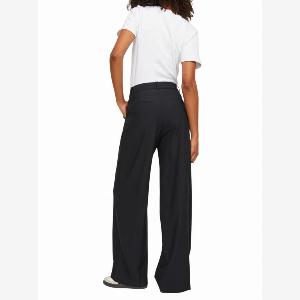 Sconto del 10 su pantaloni donna neri a vita alta con pinces di Jjxx