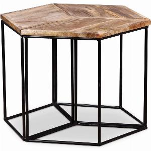 Table basse Bois de manguier massif 56x48x40 cm