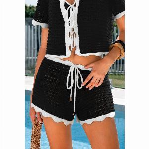 Made to Lounge black coverup shorts previously 22 now 1870 offering a 15 discount