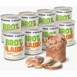 2 Rabatt auf 8 Dosen RoggenMischbrot 10 Jahre haltbar MHD 2035