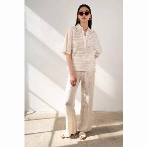 Anna Crochet Polo Top Now 4750 Previously 57  Save 17