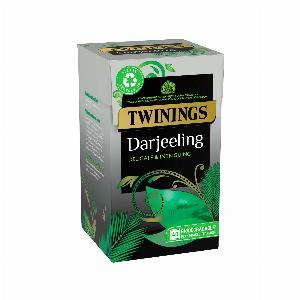 Twinings Darjeeling Tea 4 x 40 Tea Bags All Natural Ingredients Delicate Darjeeling Black Tea Indian Tea Blend